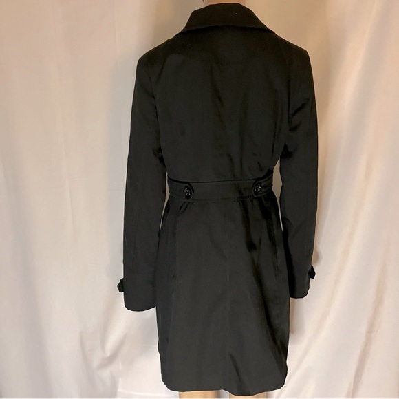 Costa Blanca Black Trench Coat - Picture 2 of 3